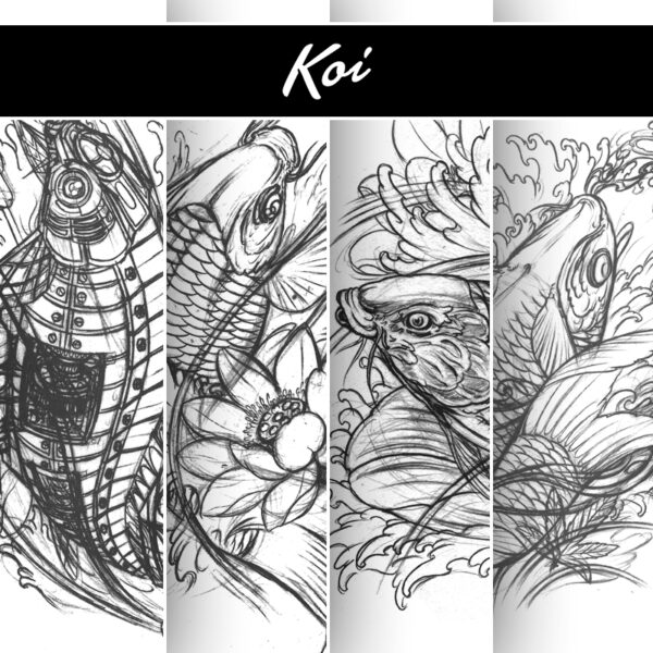 Tattoo Art Book Koi