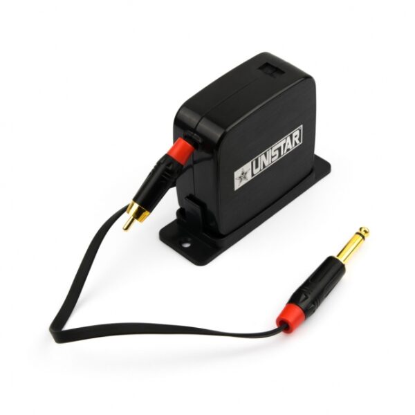 Cavo Unistar RCA BLACK 1,4m con Avvolgitore