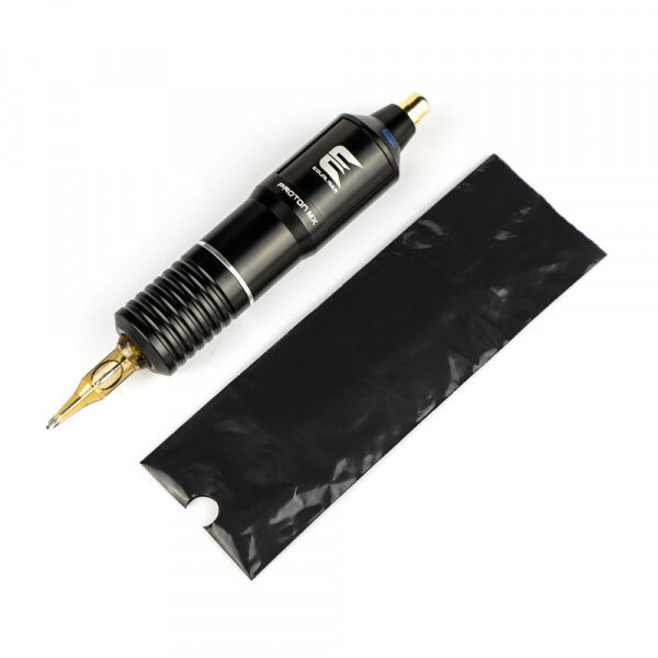 Buste Copri Penna Black 50x150mm - 100pz