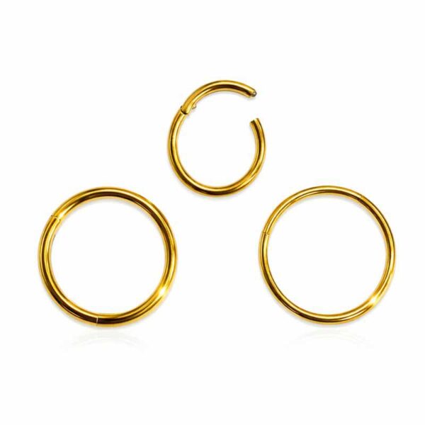 Anello Con Clicker Sterile Dorato