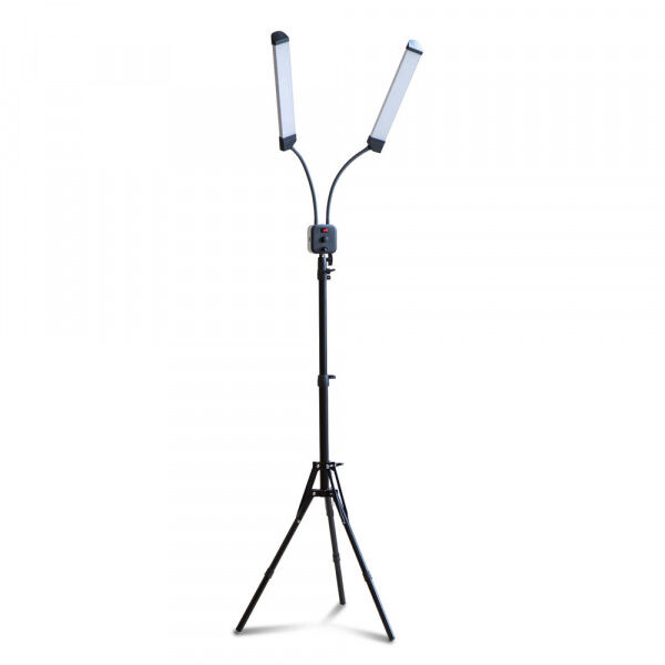 Lampada Doppia Luce + Treppiedi - Con Temperatura e Potenza del Calore Regolabili