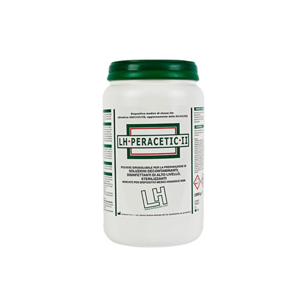 LH PERACETIC II Disinfettante Peracetico in Polvere per Sterilizzazione a Freddo - Flacone 1kg