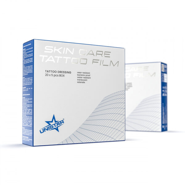 Pellicola Per Tatuaggio Unistar Skin Care - Box 5 PEZZI 12,5 X 12,5 cm