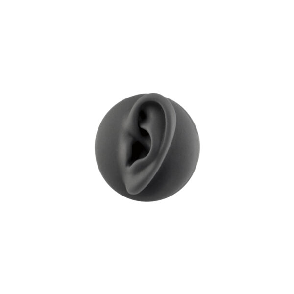 Orecchio Destro In Silicone Nero
