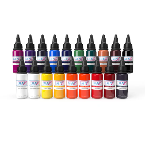 Intenze GEN-Z Tattoo Ink - Set 19 Colori 19x30ml