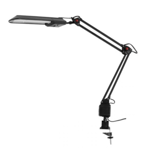 Lampada Black da Postazione con Braccio Regolabile