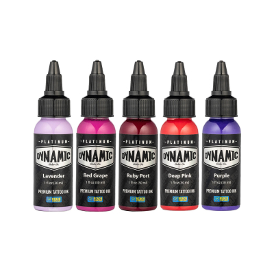 Dynamic Platinum Tattoo Ink - Set Lush 5 x 30 ml