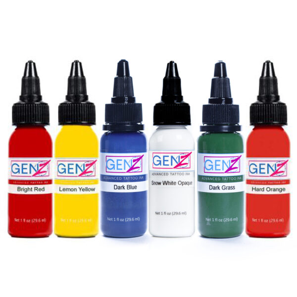 Intenze GEN-Z Tattoo Ink – Basic Set 6x30ml