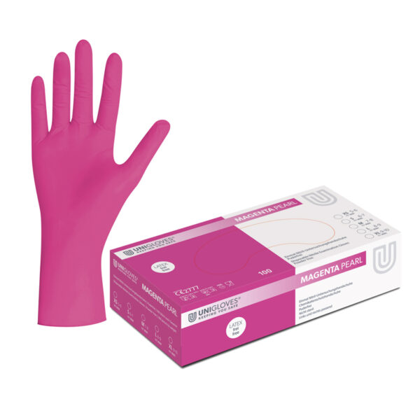 Guanti Unigloves® – Magenta Pearl Nitrile