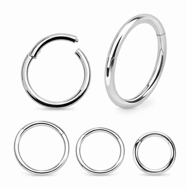 Anello Con Clicker Sterile in Titanio