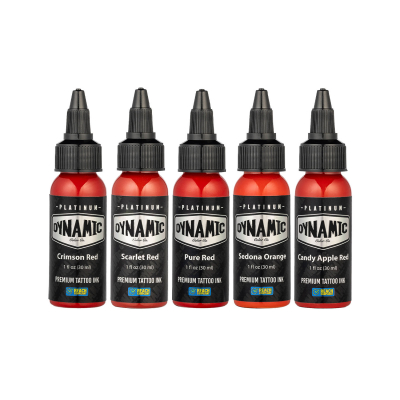 Dynamic PlatinumTattoo Ink - Set Envy 5 x 30 ml