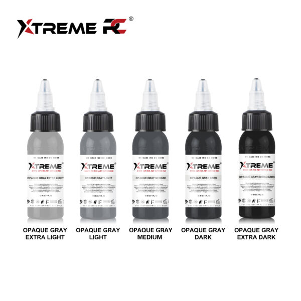 Xtreme Ink - Opaque Gray Set 5x30ml