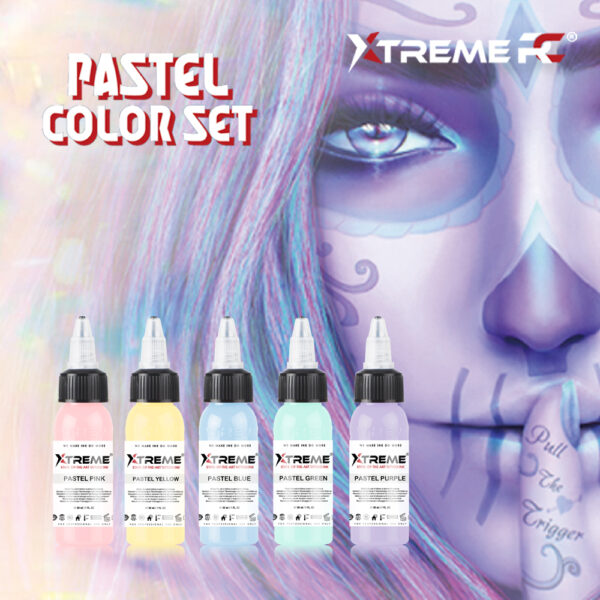 XTREME ADVANCED TATTOO INK - PASTEL SET