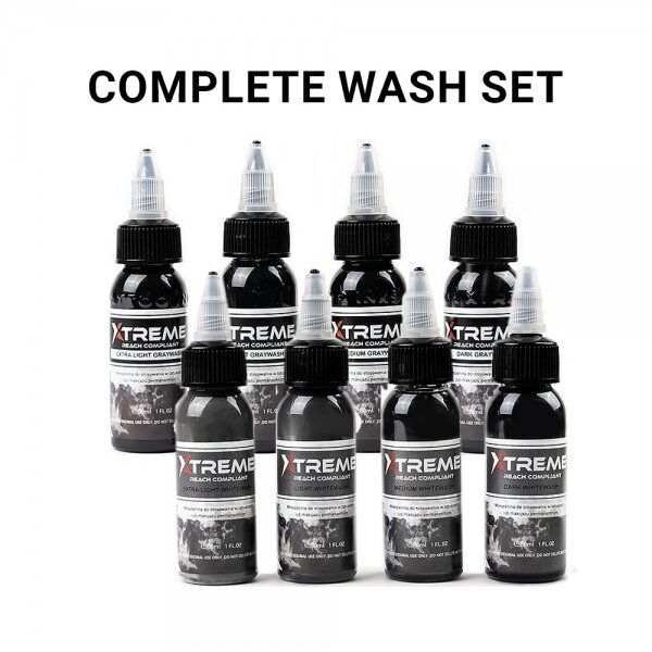 XTREME ADVANCED TATTOO INK - COMPLETE WASH SET 8X30ML