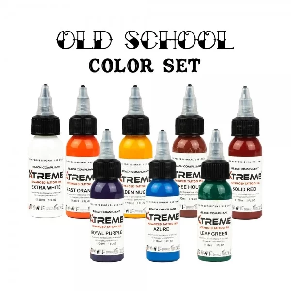Xtreme Ink - Old School  Color Set 8x30ml