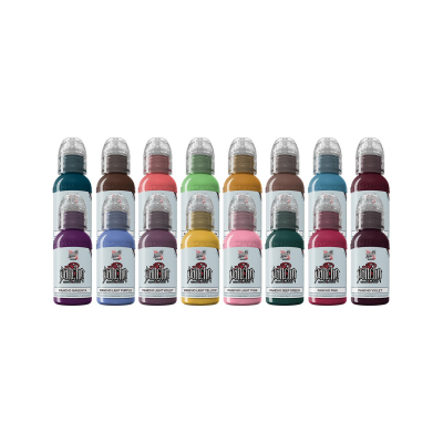 World Famous Limitless Tattoo Ink - A.D. Pancho Pro Colour Set - 16x30ml