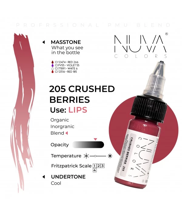 Nuva Colors - 205 Crushed Berries - 15ML - immagine 2