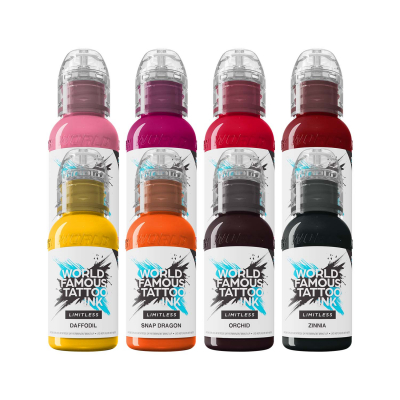 World Famous Limitless Tattoo Ink - Ryan Smith Flower Set - 8x30ml
