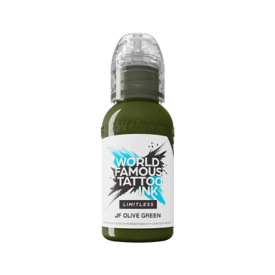 World Famous Limitless Tattoo Ink - JF Olive Green 30ml