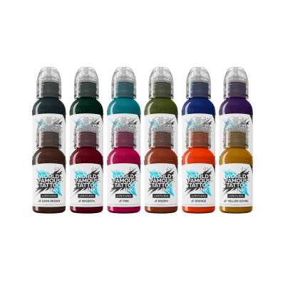 World Famous Limitless Tattoo Ink - Jay Freestyle Set 12x30ml