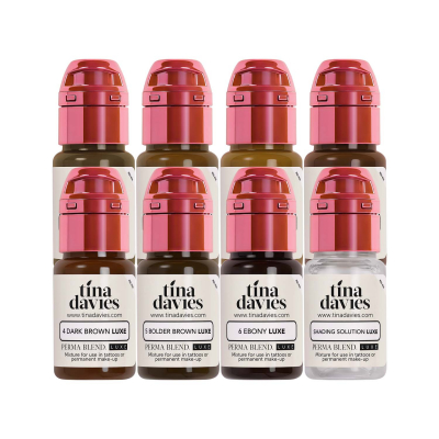 Perma Blend Luxe PMU - Collezione I Love Ink per sopracciglia di Tina Davies 8x15 ml