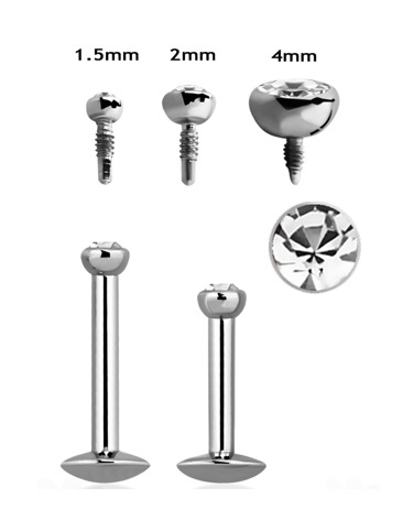 S Labret con punto luce