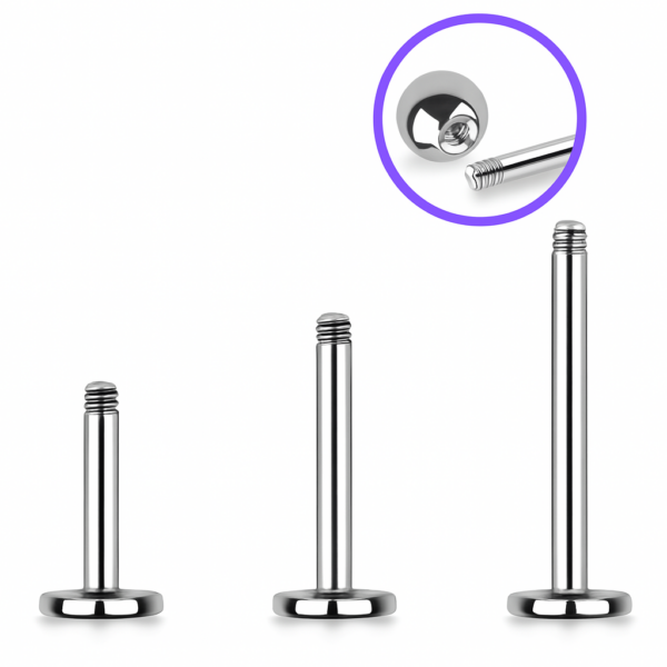 Labret Singolo - Filettatura Esterna