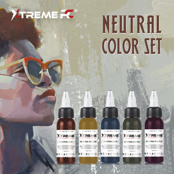 XTREME ADVANCED TATTOO INK - NEUTRAL SET 5X30ML