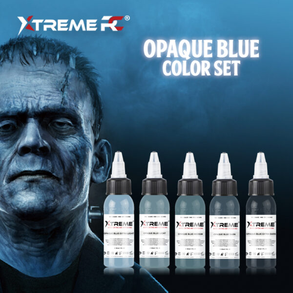 XTREME ADVANCED TATTOO INK - OPAQUE BLUE SET 5X30ML