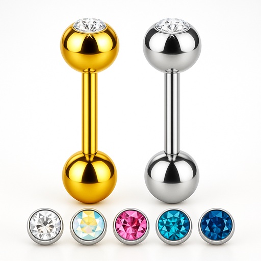 S Piercing Lingua – Tongue/Nipple Crystal