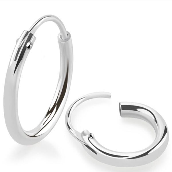 Z Orecchini Boccole In Argento 925