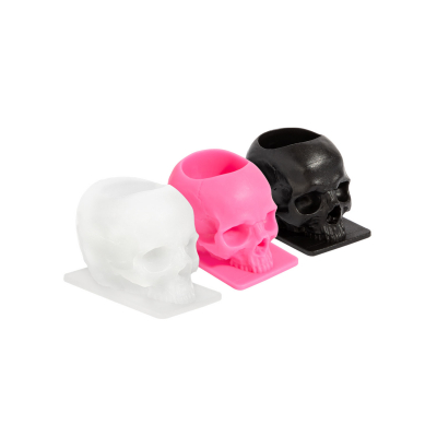 Tappini Porta Colore Skull in Silicone con Base - 200pz