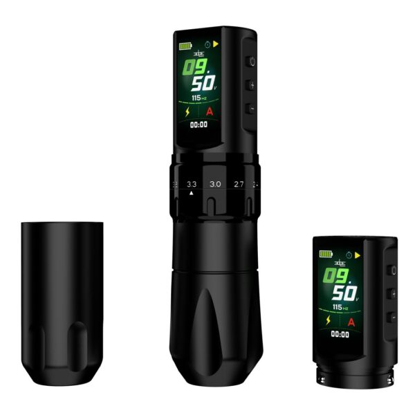 Edge Domino V2 Tattoo Pen Wireless Stroke Regolabile - Opaque Black