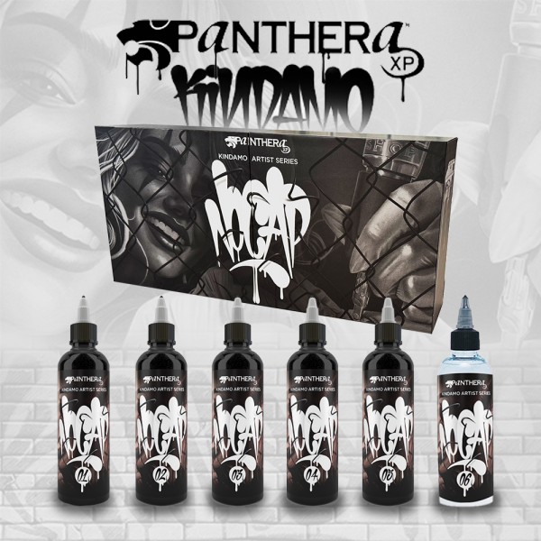 Panthera Kindamo Tattoo ink set - 6 x 150ml
