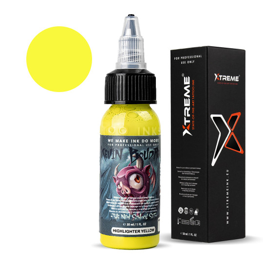 XTreme Ink - Kevin Boudrealu New School - Highlighter Yellow 30ml