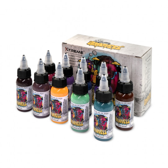 XTREME INK - KYLE WARWICK PSYCHEDELIC GRAFFITI SET 10x30ML