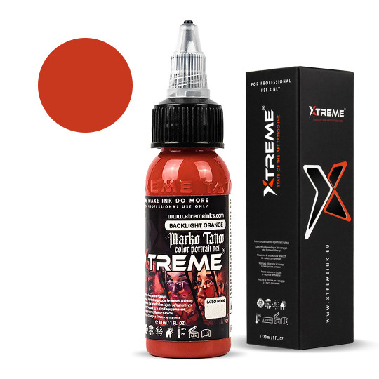 XTreme Ink -  Marko Tattoo Color Portrait - Backlight Orange 30ml