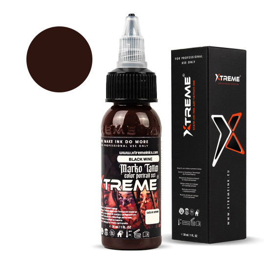 XTreme Ink -  Marko Tattoo Color Portrait - Black Wine 30ml