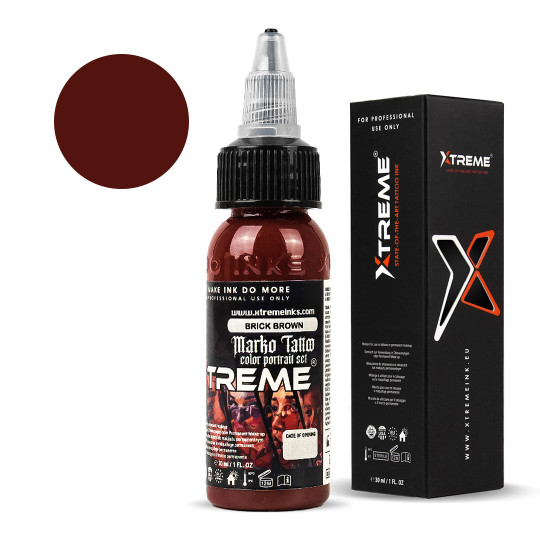 XTreme Ink -  Marko Tattoo Color Portrait - Brick Brown 30ml