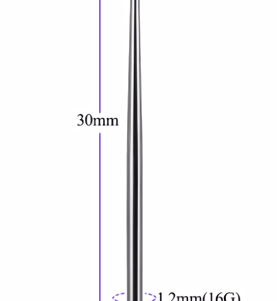 T Insertion Pin Taper - Inseritore Per Piercing - PER FILETTATURA INTERNA, 1.2 mm