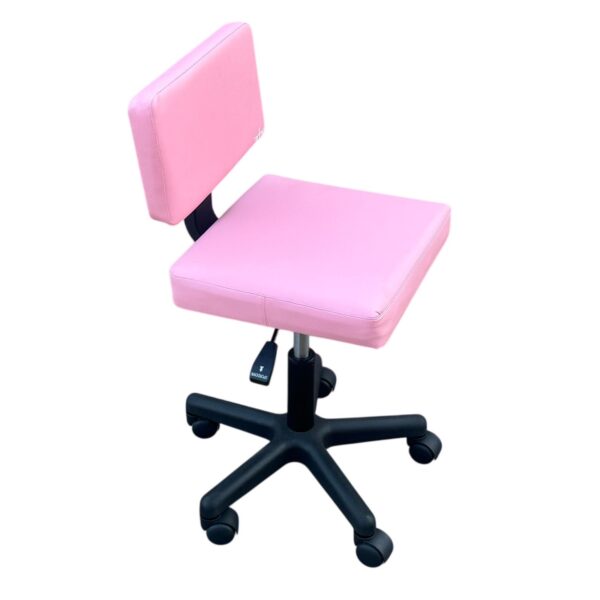 Sgabello Edge Super Robusto Altezza Regolabile Con Schienale Pink