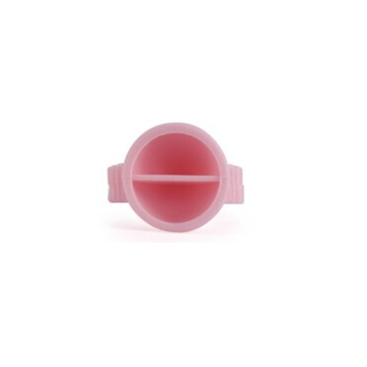 Anello Porta Pigmento Misura S - Ovale Doppia Camera Pink