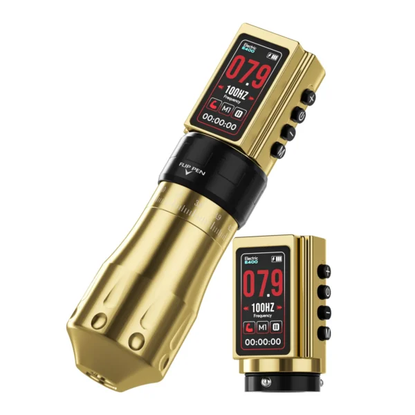 CNC E400 Tattoo Wireless Machine Stroke Regolabile - 2 Batterie