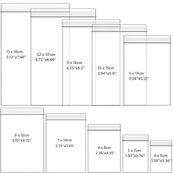 Buste a Pressione Con Zip 60 Micron