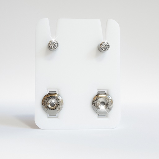 Coppia di Orecchini Sterili in Acciaio Chirurgico – Studex Style