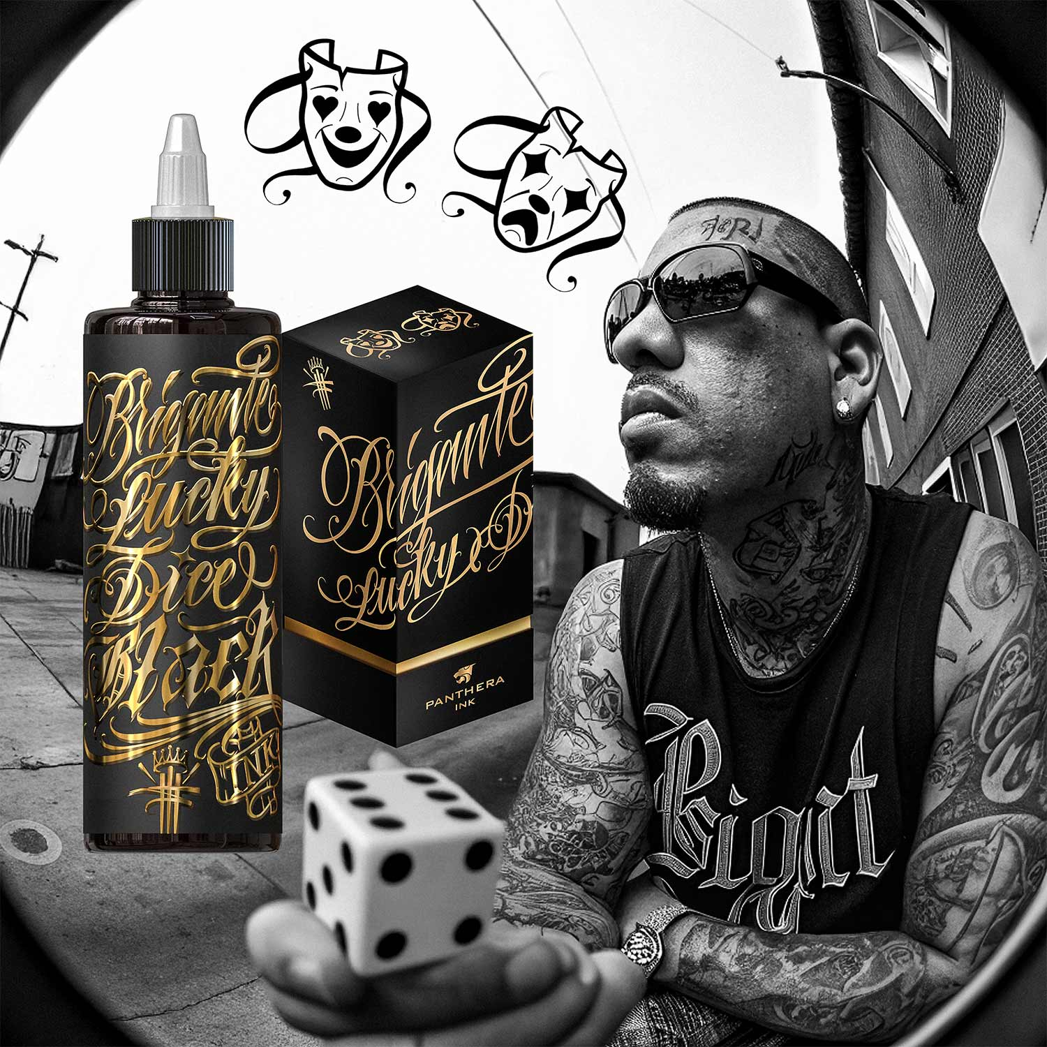 Panthera Brigante Lucky Dice Ink Black 200ml - Europe - immagine 4