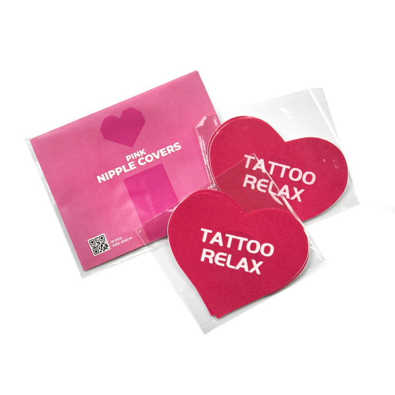 Heart-Shaped Pink Copricapezzoli - 10 pcs - immagine 2