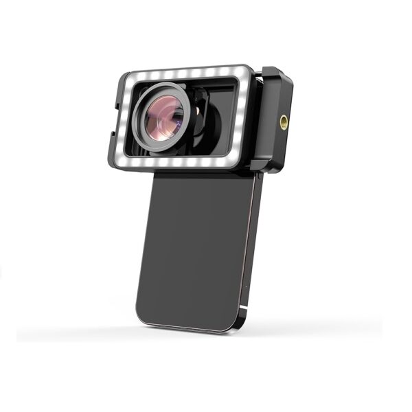 Macro Lente e Luce per Smartphone - Set