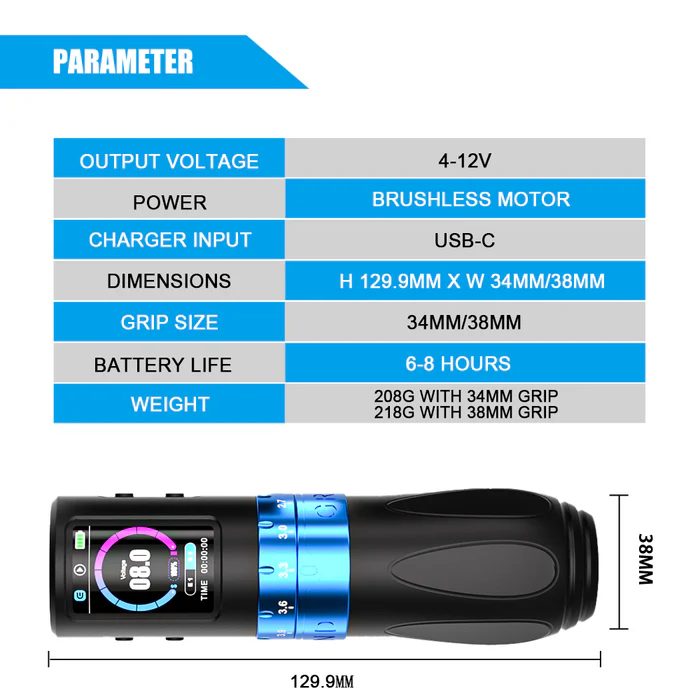 EMALLA GRAND G5 Pro Wireless Pen Stroke Regolabile - 2 batterie - immagine 6