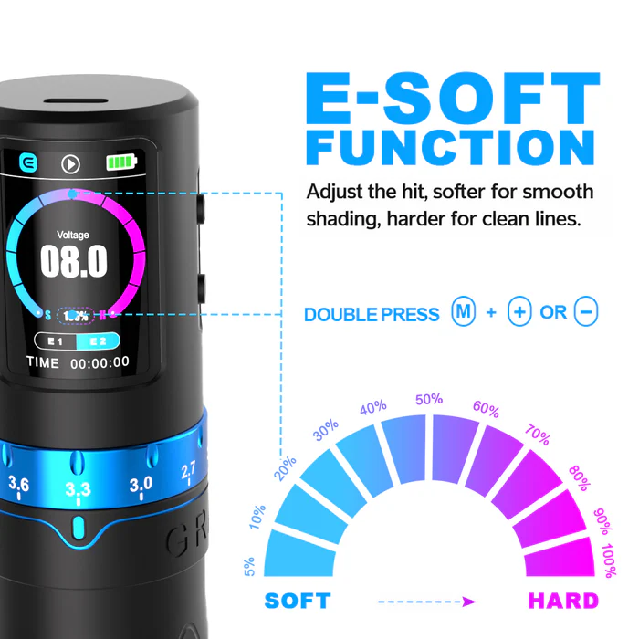 EMALLA GRAND G5 Pro Wireless Pen Stroke Regolabile - 2 batterie - immagine 4